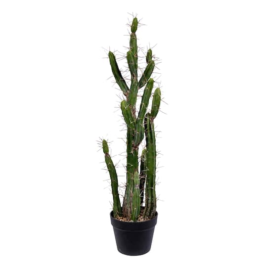 3Ft Potted Green Cactus By Vickerman | 3 ft | Michaels®